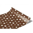 thumbnail image 1 of Rwraps Polka Dot Coffee Brown Gloss Vinyl Film Wrap 59in x 13ft Vinyl Vehicle Car Film Sheet Roll, 1 of 9