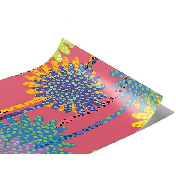Rwraps Polka Dot Florida Heat Gloss Vinyl Film Wrap 59in x 21ft Vinyl Vehicle Car Film Sheet Roll