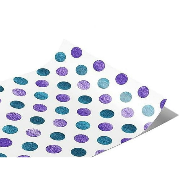 Rwraps Polka Dot Good Evening Matte Vinyl Film Wrap 59in x 24ft Vinyl Vehicle Car Film Sheet Roll