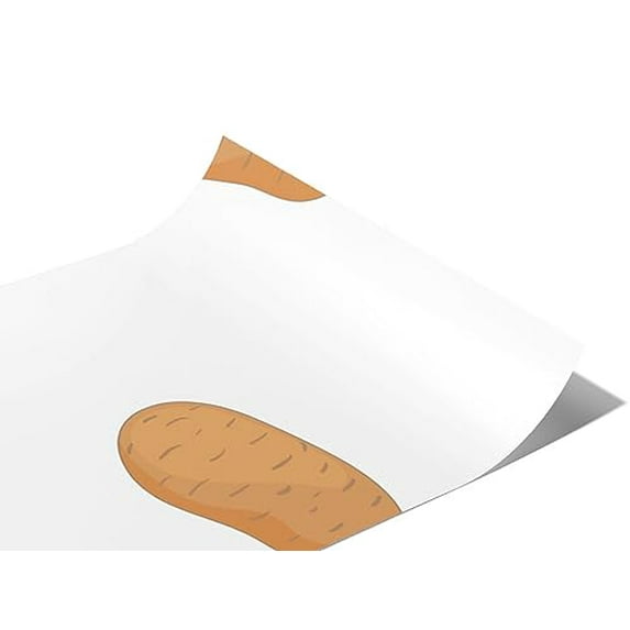 Rwraps Potato Vegetable Duke of York Gloss Vinyl Film Wrap 59in x 6ft Vinyl Vehicle Car Film Sheet