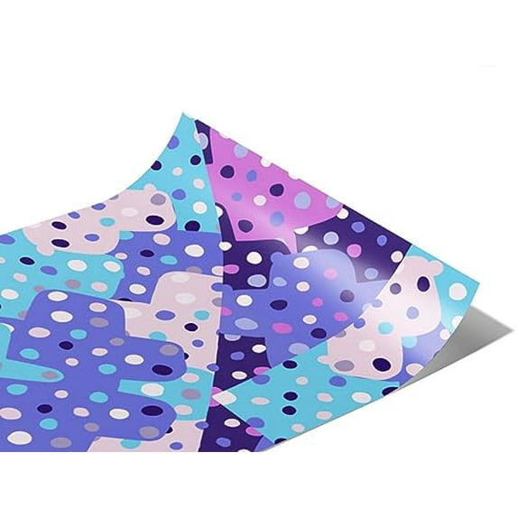 Rwraps Purple Abstract Fragile Glass Gloss Vinyl Film Wrap 59in x 26ft Vinyl Vehicle Car Film Sheet