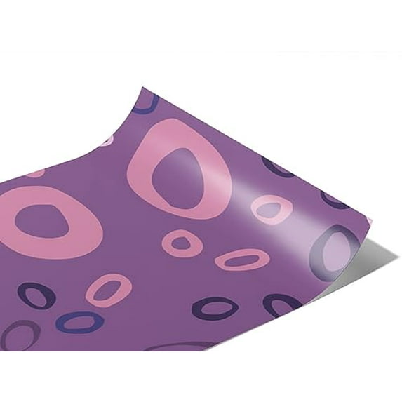 Rwraps Purple Abstract Poison Type Gloss Vinyl Film Wrap 59in x 30ft Vinyl Vehicle Car Film Sheet