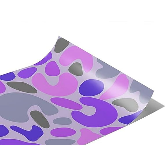 Rwraps Purple Abstract The Revolution Gloss Vinyl Film Wrap 59in x 16ft Vinyl Vehicle Car Film Sheet