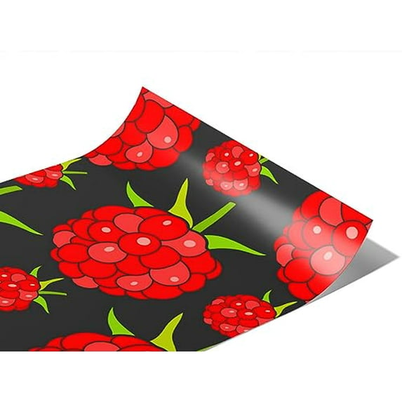 Rwraps Raspberry Jewel Black Gloss Vinyl Film Wrap 59in x 6ft Vinyl ...