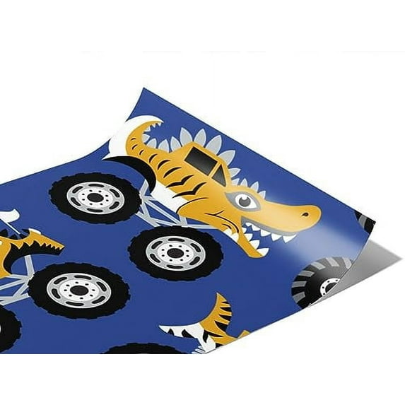 Rwraps Sharks and Rays Monster Trucks Matte Vinyl Film Wrap 59in x 12ft Vinyl Vehicle Car Film Sheet