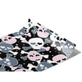 thumbnail image 1 of Rwraps Skull and Bones Heart Eyes Gloss Vinyl Film Wrap 59in x 13ft Vinyl Vehicle Car Film Sheet, 1 of 9