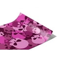 thumbnail image 1 of Rwraps Skull and Bones Magenta Calvaria Matte Vinyl Film Wrap 59in x 6in Vinyl Vehicle Car Film, 1 of 9
