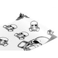 thumbnail image 1 of Rwraps Skull and Bones Toxic Fumes Matte Vinyl Film Wrap 59in x 17ft Vinyl Vehicle Car Film Sheet, 1 of 9