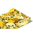 thumbnail image 1 of Rwraps Skull and Bones Yellow Calvaria Matte Vinyl Film Wrap 59in x 14ft Vinyl Vehicle Car Film, 1 of 9