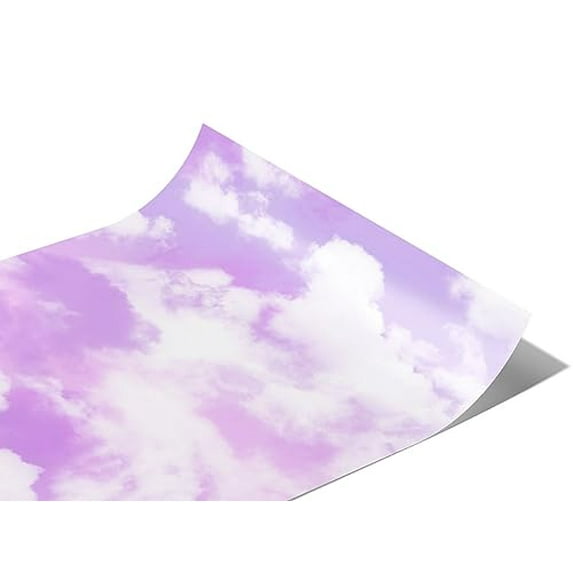 Rwraps Sky Morning Mist Gloss Vinyl Film Wrap 59in x 6in Vinyl Vehicle Car Film Sheet Roll