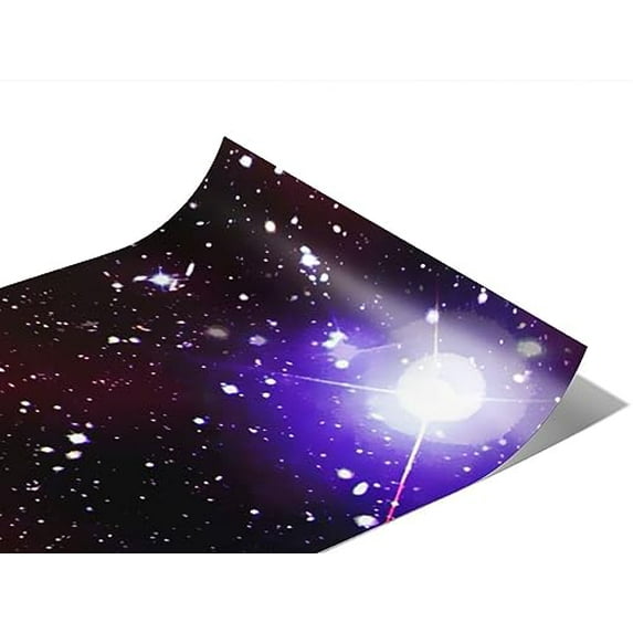 Rwraps Space Red Starfield Matte Vinyl Film Wrap 59in x 30ft Vinyl Vehicle Car Film Sheet Roll