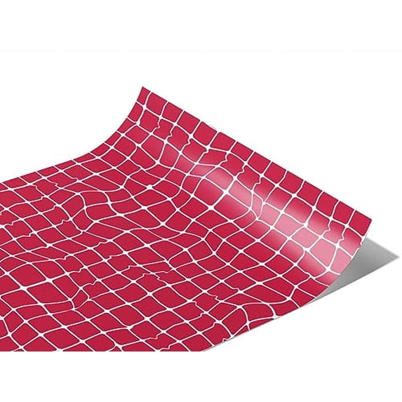 Rwraps Specialty Tile Pink Waves Gloss Vinyl Film Wrap 59in x 22ft Vinyl Vehicle Car Film Sheet Roll