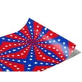 thumbnail image 1 of Rwraps Star Spangled Americana Patriotic Pinwheel Gloss Vinyl Film Wrap 59in x 5ft Vinyl Vehicle Car, 1 of 9