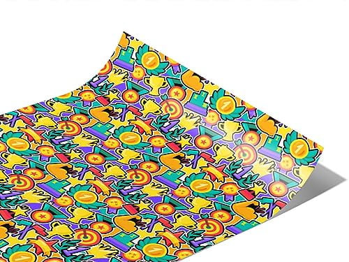 Rwraps Sticker Bomb Winner Winner Gloss Vinyl Film Wrap 59in x 3ft ...