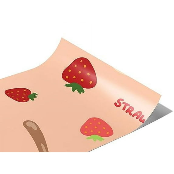 Rwraps Strawberry Saints Preserve Us Gloss Vinyl Film Wrap 59in x 5ft Vinyl Vehicle Car Film Sheet