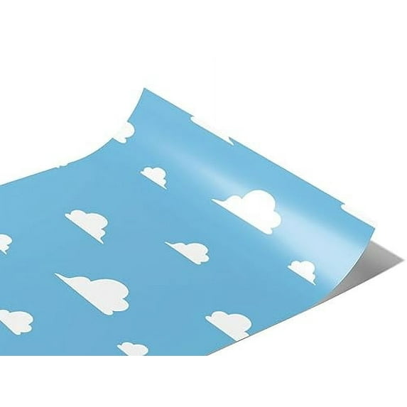 Rwraps Toy Room Cloudy Skies Matte Vinyl Film Wrap 59in x 4ft Vinyl Vehicle Car Film Sheet Roll