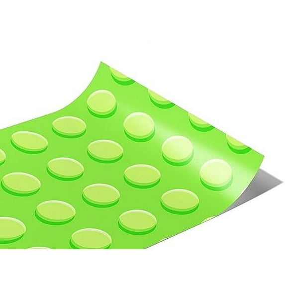 Rwraps Toy Room Green Brick Gloss Vinyl Film Wrap 59in x 18ft Vinyl Vehicle Car Film Sheet Roll