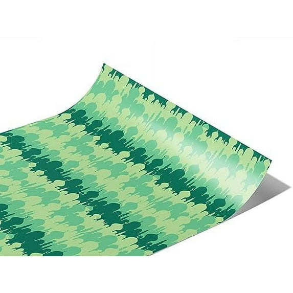 Rwraps Urban Cityscape Mint Mosques Gloss Vinyl Film Wrap 59in x 5ft Vinyl Vehicle Car Film Sheet