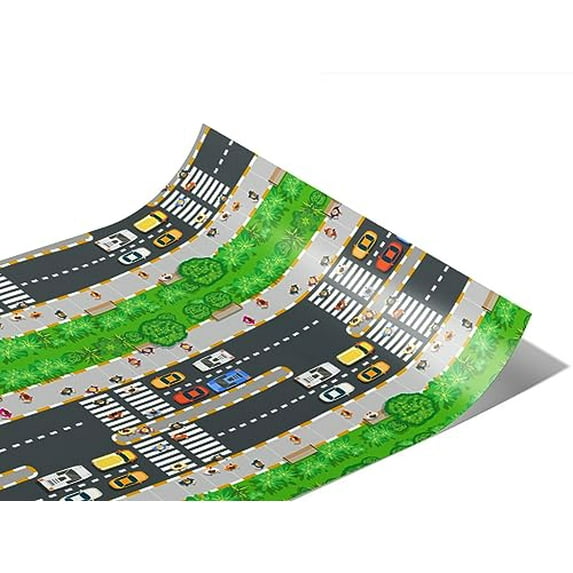 Rwraps Urban Cityscape Seventh Avenue Matte Vinyl Film Wrap 59in x 2ft Vinyl Vehicle Car Film Sheet