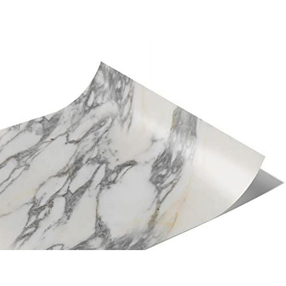 Rwraps Vinyl Car Wrap Film 914 Series Arabescato Breccia White Marble Matte - 59" x 5ft