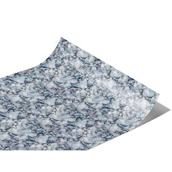 Rwraps Vinyl Car Wrap Film 914 Series Blue Sodalite Marble Matte Bubble Free - 59" x 2ft