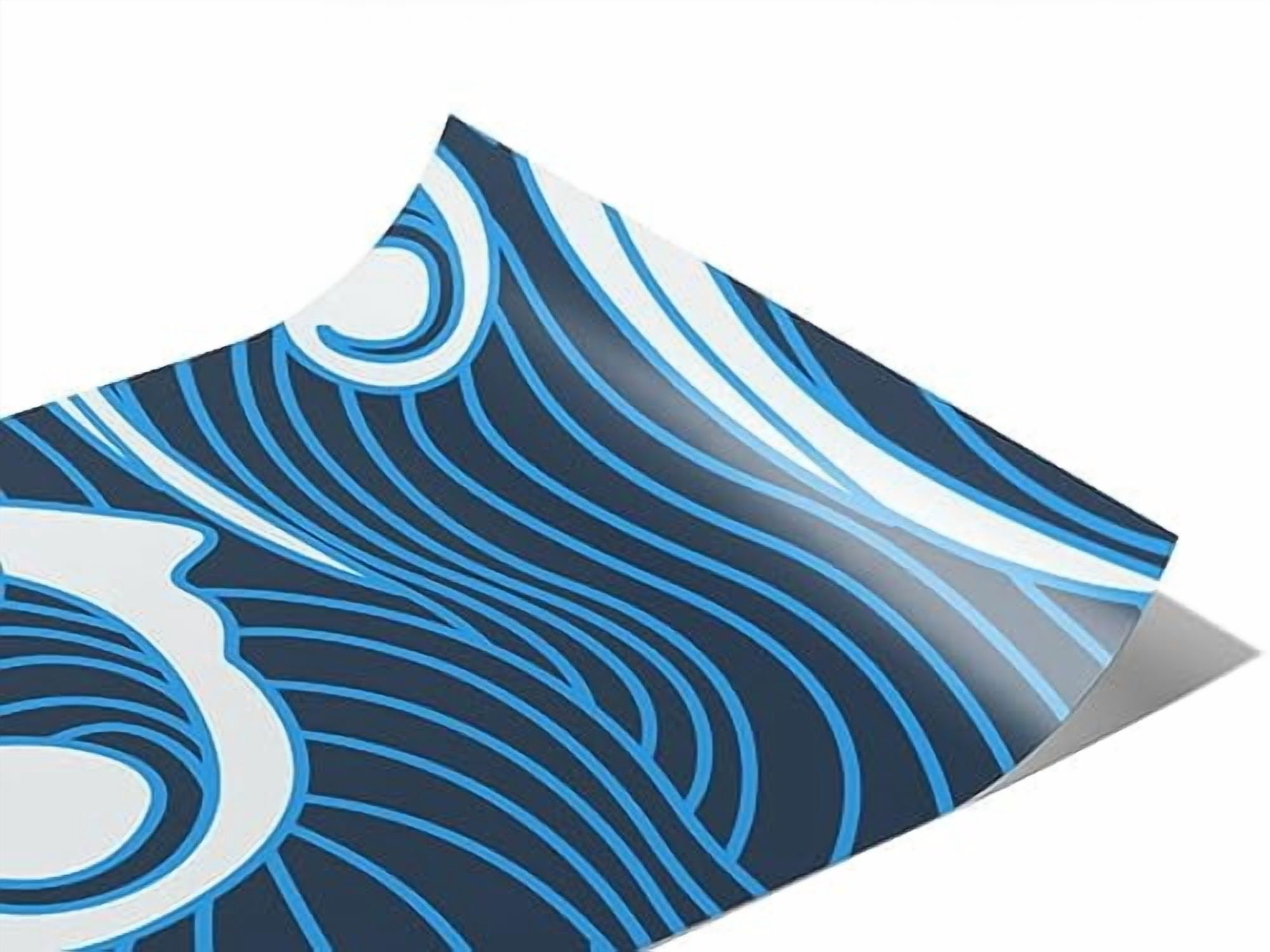 Wave Wraps Rwraps Water Eastern Waves Gloss Vinyl Film Wrap 59in x 6ft Vinyl ...