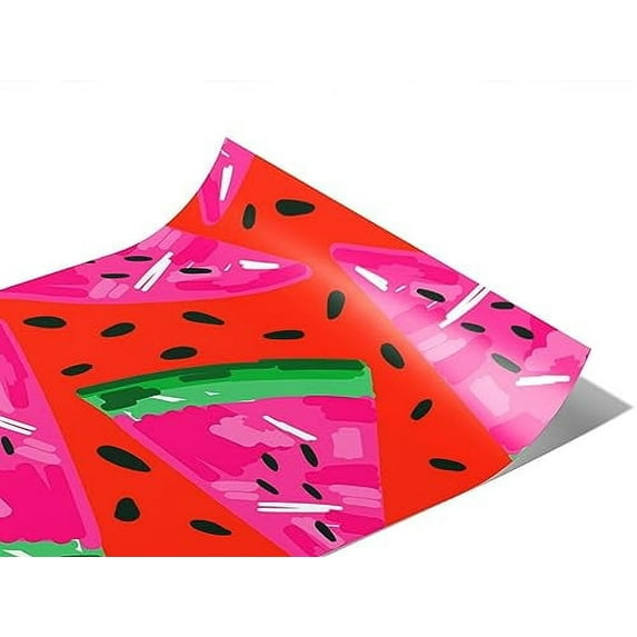 Rwraps Watermelon Florida Giant Gloss Vinyl Film Wrap 59in x 12ft Vinyl Vehicle Car Film Sheet Roll