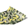 thumbnail image 1 of Rwraps Yellow Camouflage Forest Costume Matte Vinyl Film Wrap 59in x 6ft Vinyl Vehicle Car Film, 1 of 9