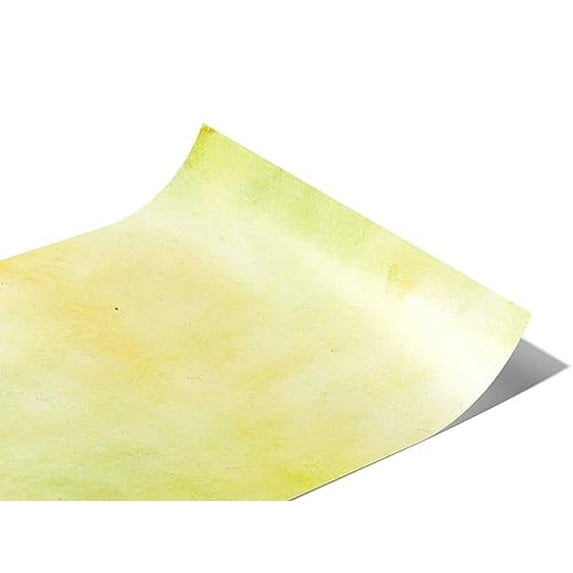 Rwraps Yellow Watercolor Golden Ballet Matte Vinyl Film Wrap 59in x 5ft Vinyl Vehicle Car Film Sheet
