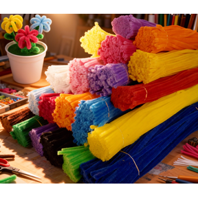 100Pcs Pipe Cleaners 11.81 inches DIY Stems for Floral Bouquets,Art & Crafts,Randomly Send a Color,Solid Colors(Not Color Mixing)