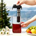 thumbnail image 1 of Rwvbm 1100ml Cold Brew Coffee Maker, Large Capacity Iced Tea Pitcher with 350-Mesh Fine Filter, Portable Leakproof Cold Water Pot for Home Kitchen, 1 of 6