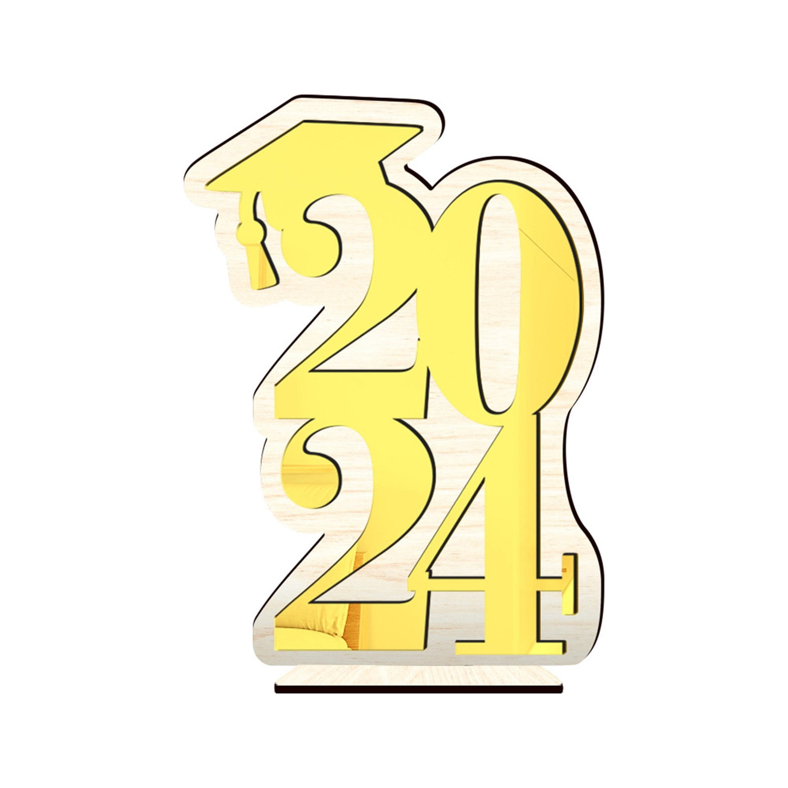 Rwvbm 2024 Graduation Season Wooden Stand, Sturdy and Stylish Home