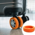 thumbnail image 1 of Rwvbm 8Pcs Silicone Luggage Wheel Covers, Noise Reducing Suitcase Wheel Protectors for 2-2.7in Wheels, Anti-Scratch Tire Sleeves Travel Accessories, 1 of 6