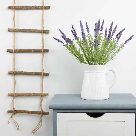 Artificial Flowers-2 Pack Realistic Fake Floral Arrangement for Home Decor,13.78" Tall Purple Desktop Vase Decor,Stems,Maintenance-Free Silk Flowers for Indoor Outdoor