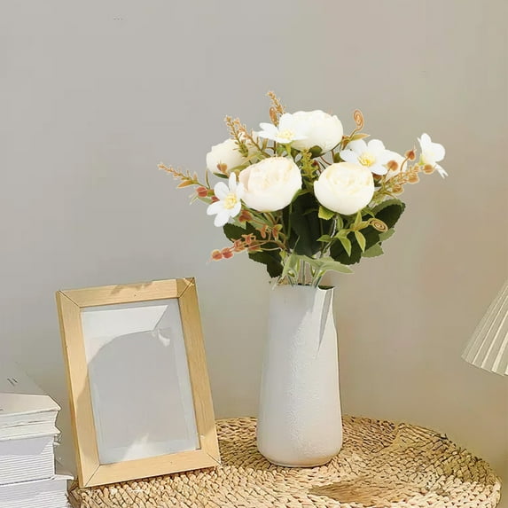 Artificial Peony Flowers-6 Color Options Realistic Fake Flowers for Wedding Decor,Home Furnishings & Hotel Decorations 10.6" x 7.87" Plastic Peonies No Maintenance Floral Arrangement