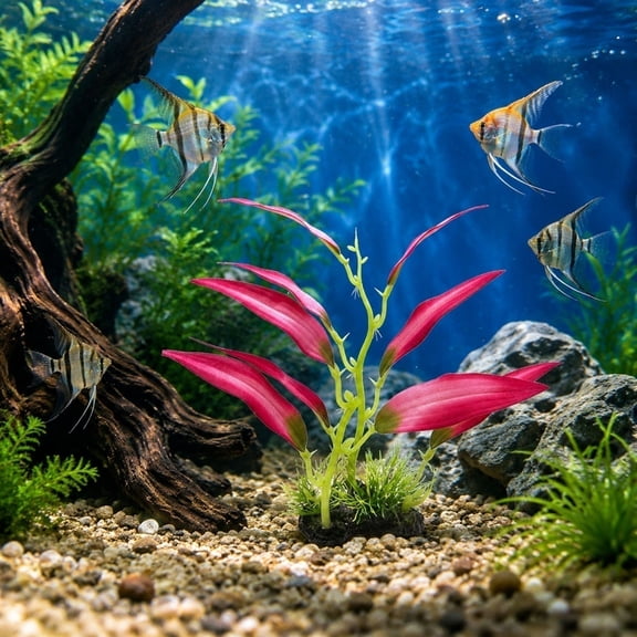 Rwvbm Artificial Silk Aquarium Plants for Fish Tank Decor, Soft Realistic Plastic Water Grass for Betta Underwater Landscape