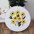 thumbnail image 1 of Beginner Embroidery Kit with Printed DIY Hmade Embroidery Set Includes 1 Pattern Cloth & Hoop Great Gift for & Adults, 1 of 2