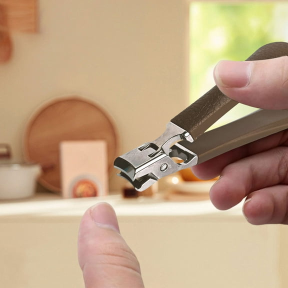 Big Opening Nail Clippers for Thick & Hard Nails Heavy-Duty Household Nail Set-Grade Stainless Steel Clippers 1-Piece