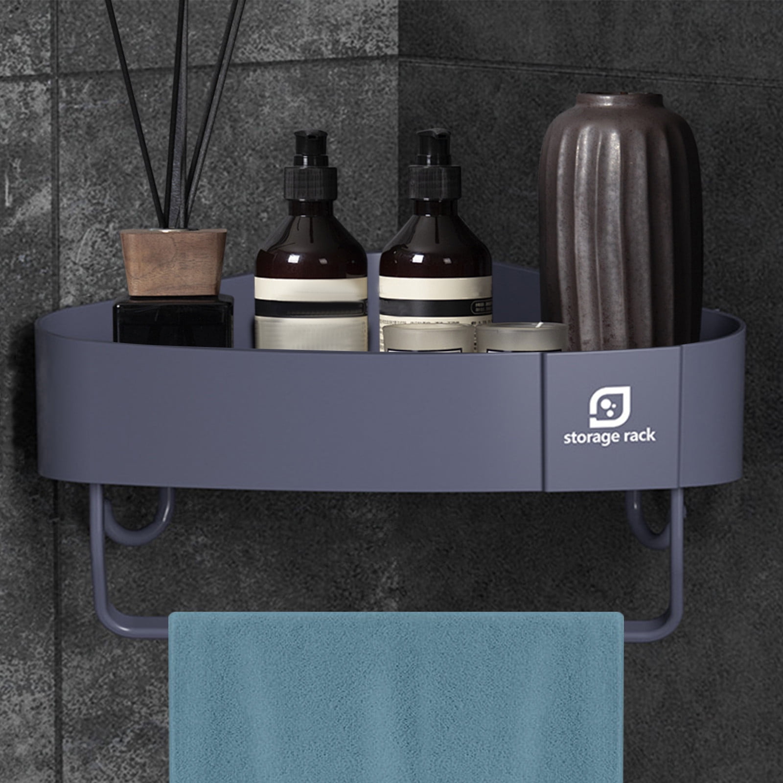 Rwvbm Corner Bathroom Counter Organizer 1-Tier Plastic Bathroom Sink ...