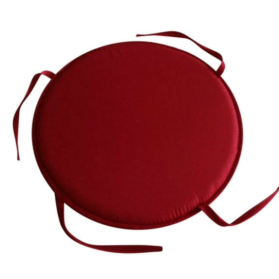 Round Patio Chair Cushions with Ties 18x18 Inch Outdoor Waterproof Seat Pads,Polyester Dining Sofa