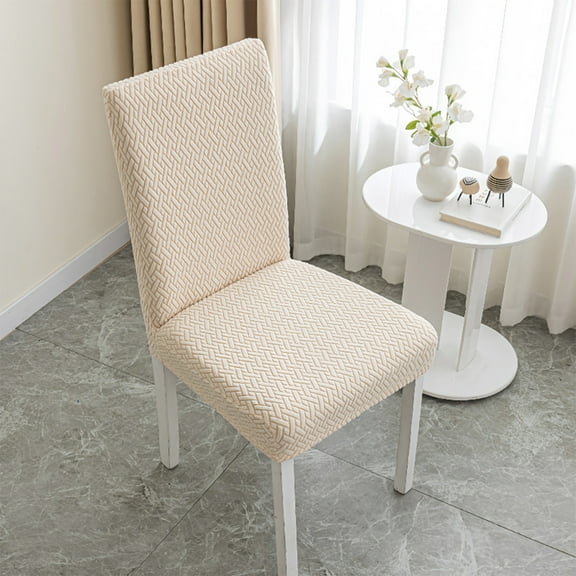 Elastic Dining Chair Covers 4-Pack 16.5-21.6"-19.7" Stretchable Polyester Fabric Beige Blue Green All-Season Protection-Slip,Washable,Dirt-Proof