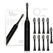 Rwvbm Electric Toothbrush Electric Toothbrush With 10 Brush Heads 6 Cleaning Modes Upgraded Electric Toothbrush Longer Life Faster Chargin