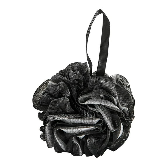Exfoliating Shower Loofah Sponge Soft PE Bath Sponge for Women & Men Hanging Ribbon for Easy Storage Body Wash-Pack of 1