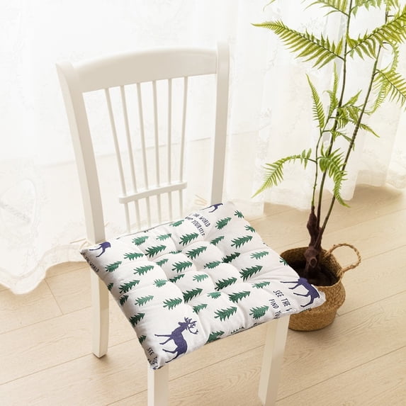 Rwvbm Jungle Deer Floor Pillow, 15.7 Inch Thickened Square Seat Cushion for Yoga, Meditation and Tatami, Soft Seating Pad for Living Room and Sofa
