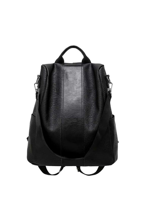 Women's-Theft Leather Backpack Large Capacity Convertible Travel Bag Waterproof Soft Leather with Satin Lining Gift for Women (1 Pack)