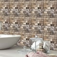 thumbnail image 1 of Peel-and-Stick Wall Tiles,10-Pack 30x30cm|11.8in Bathroom|Kitchen Backsplash,Waterproof PVC Film,Stain-Decor,No Grout Needed,Effect Design, 1 of 4