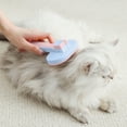 thumbnail image 1 of Pet Grooming Brush for Dogs & Cats Self-Cleaning Slicker Brush with Bristles Gentle Massage & Deshedding Tool for Short/Long Hair Includes Hair Release Button 7.09" x 3.94", 1 of 7