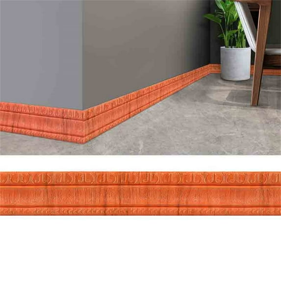Self-Adhesive Flexible Foam Wall Molding 230x8cm Decorative Border Sticker for Living Room Bedroom Kitchen Tile Plastic Easy Install Waterproof Home Decor