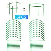 Self-Assembling Plant Support Cage for Climbing Plants Flowering Tomato Cage with Height Rings & Stakes Sturdy Garden Support for Vines,Potted Plants,Small Tomatoes 15x10 cm