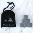 thumbnail image 1 of Whiskey Stones Gift Set 6 Reusable Chilling Stones with Velvet Pouch Keep Drinks Cold Without Diluting for Whiskey,Cocktails & Beverages Natural Soapstone Cubes Bar Accessories, 1 of 1